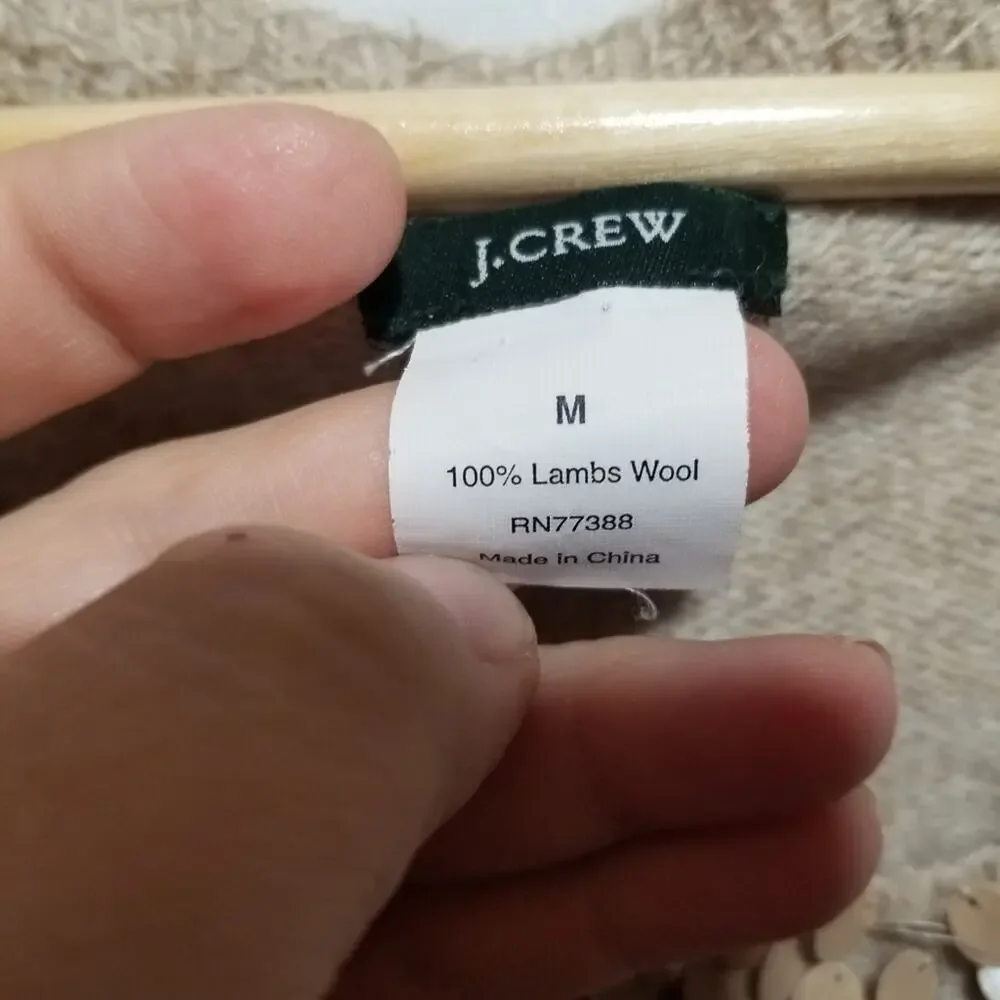 J. Crew 100% Lambs Wool Sweater Size Medium